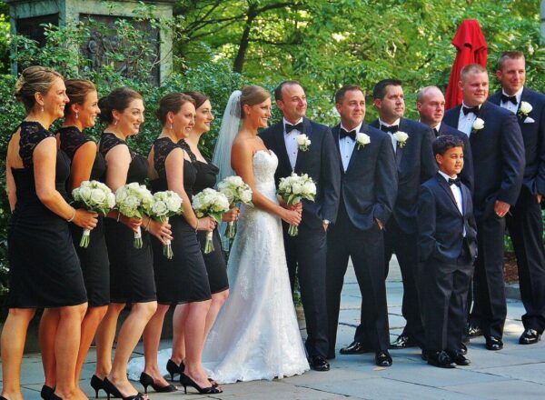 Celebración de boda en parque Boston Common en Boston
