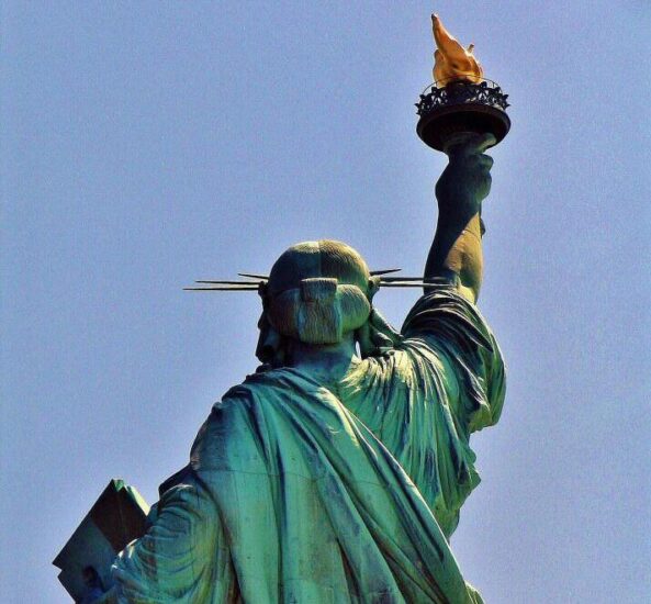 Monumento de la Estatua de la Libertad en Nueva York