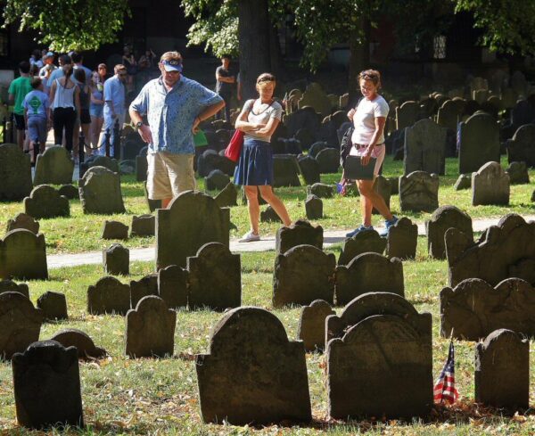 Cementerio de Granary en el centro de Boston
