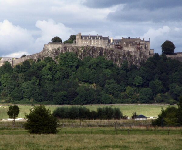 Vista panorámica del Castillo de Stirling en Escocia