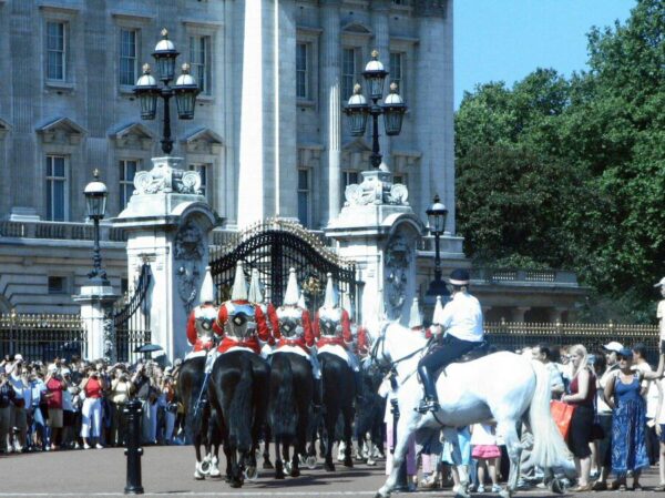 Cambio de Guardia en el palacio de Buckingham en Londres