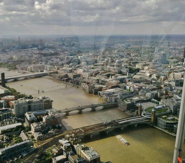 Vistas panorámicas de Londres desde el mirador de The Shard