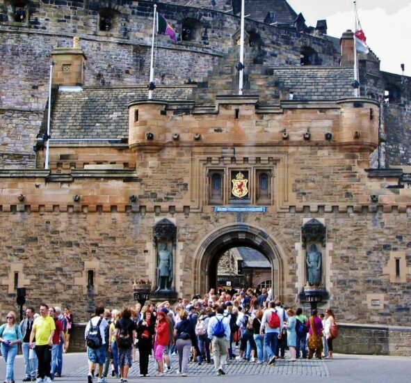 Puerta de acceso al Castillo de Edimburgo