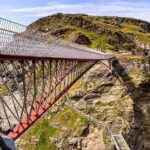 Nuevo puente de entradas al castillo de Tintagel en Cornualles