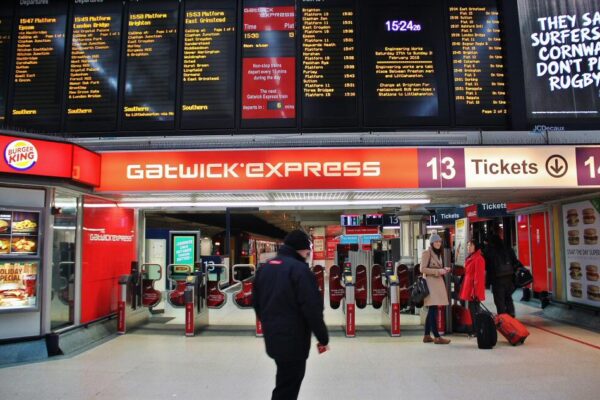 Gatwick Express en la estación Victoria de Londres