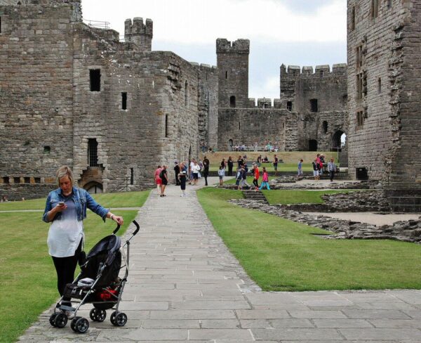 Castillo de Caernarfon asl norte de Gales