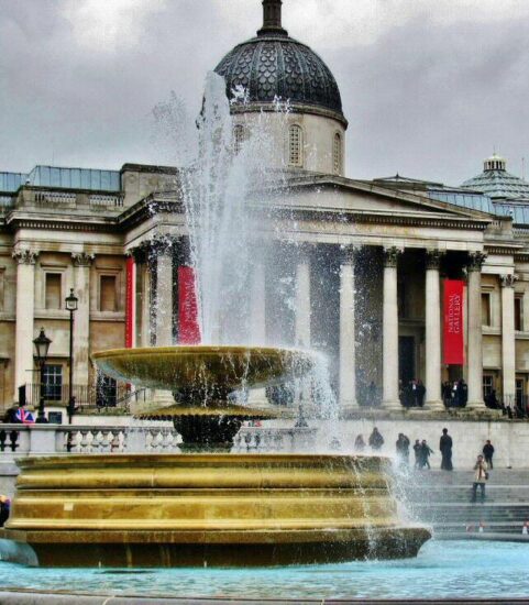 National Gallery en Trafalgar Square en Londres