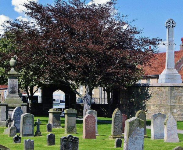Cementerio de la antigua catedral de St Andrews en Escocia