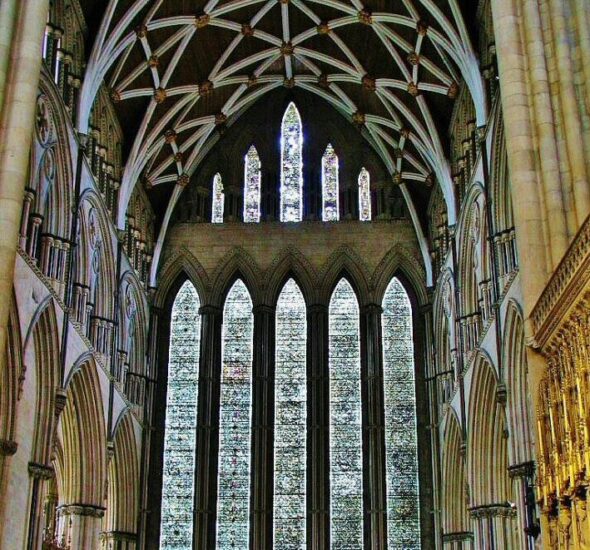 Vidrieras Cinco Hermanas de la catedral de York en Inglaterra