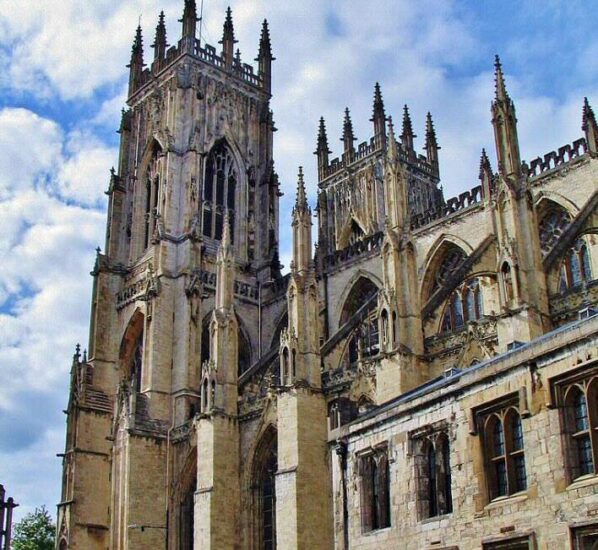 Catedral gótica de York al norte de Inglaterra