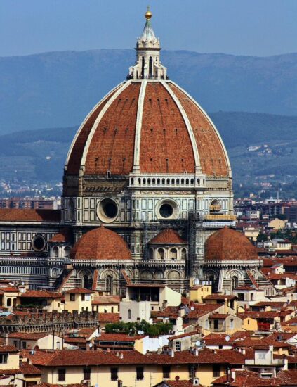 Vistas panorámicas del Duomo de Florencia desde piazzale Michelangelo