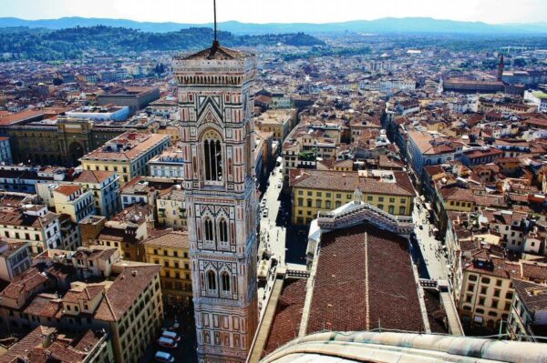 Vistas desde la cúpula del Duomo de Florencia