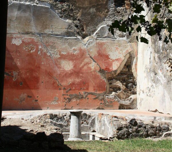 Antigua ciudad romana de Pompeya al sur de Italia