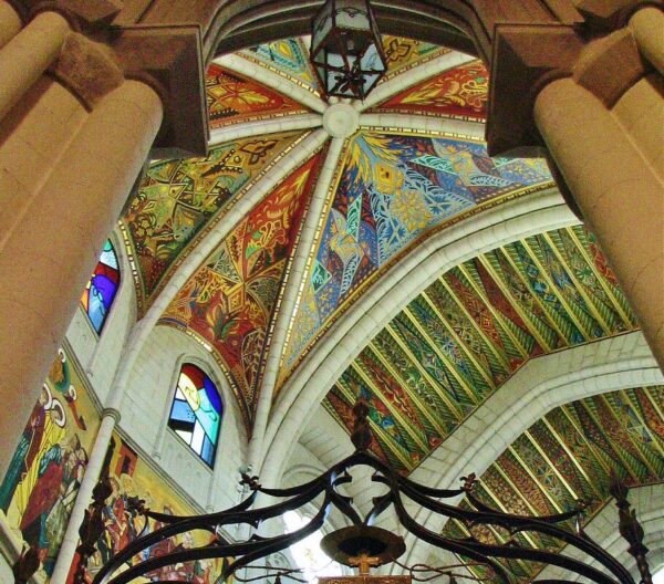 Apse of the Almudena Cathedral in Madrid