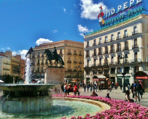 Rincón de la Puerta del Sol en Madrid