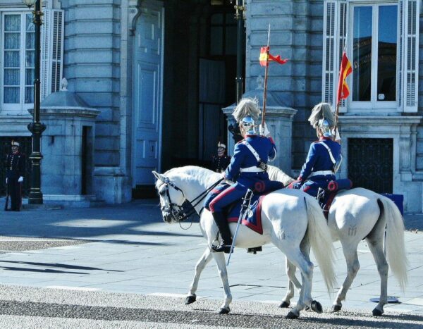 Cambio de Guardia de los miércoles en el Palacio Real de Madrid