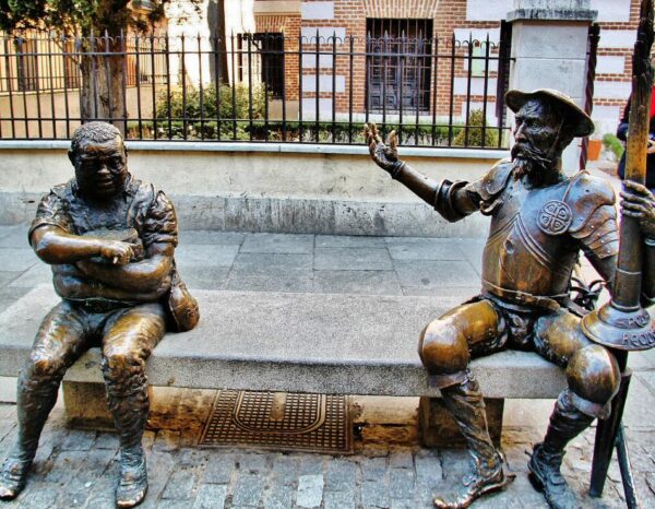 Monumento a Don Quijote y Sancho en Alcalá de Henares