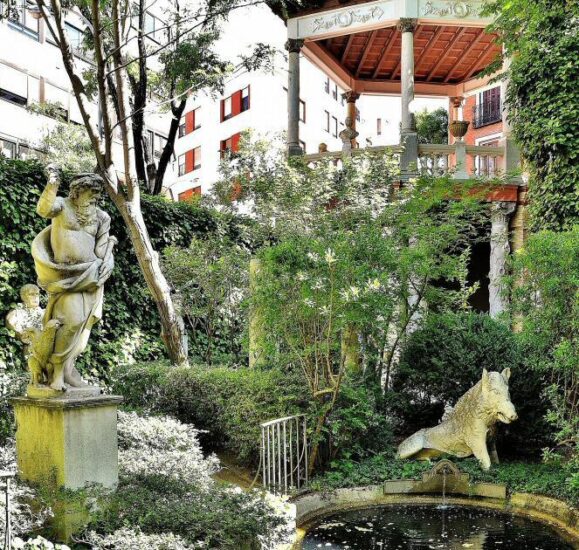 Ogród pałacu Cerralbo w Madrycie