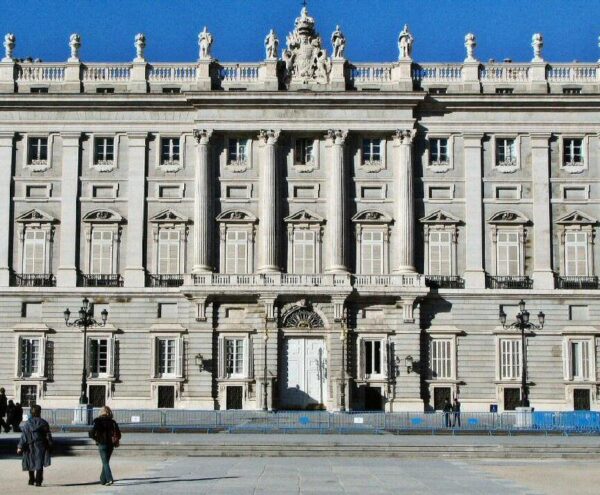 Palacio Real en la plaza de Oriente de Madrid