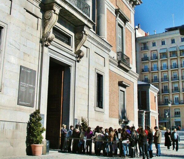 Entrada de Murillo en el museo del Prado en Madrid