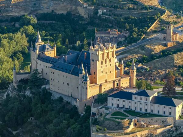 Alcázar de Segovia desde el vuelo en globo
