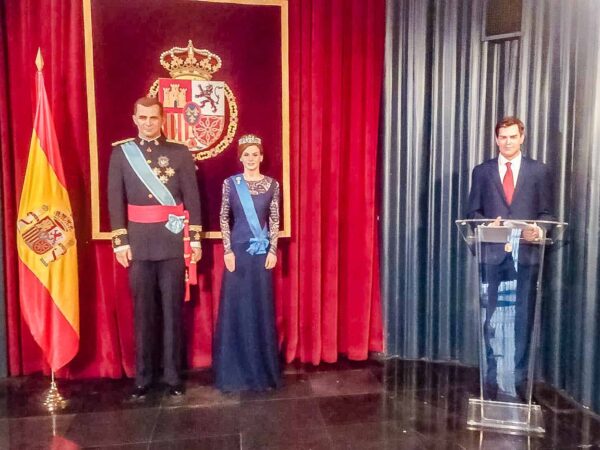 Familia Real y Presidente del Gobierno en museo de Cera de Madrid