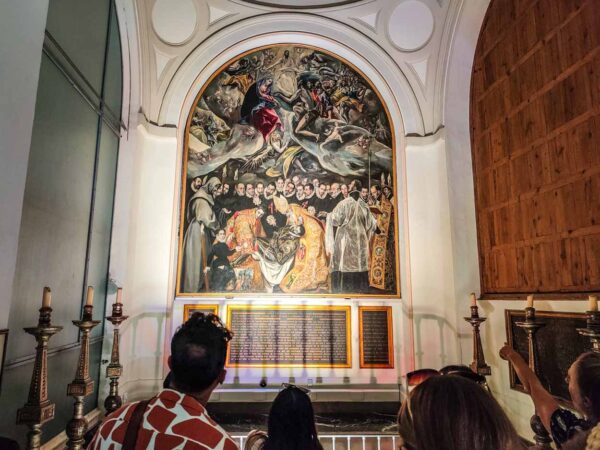 Entierro del Señor de Orgaz en iglesia de Santo Tomé en Toledo